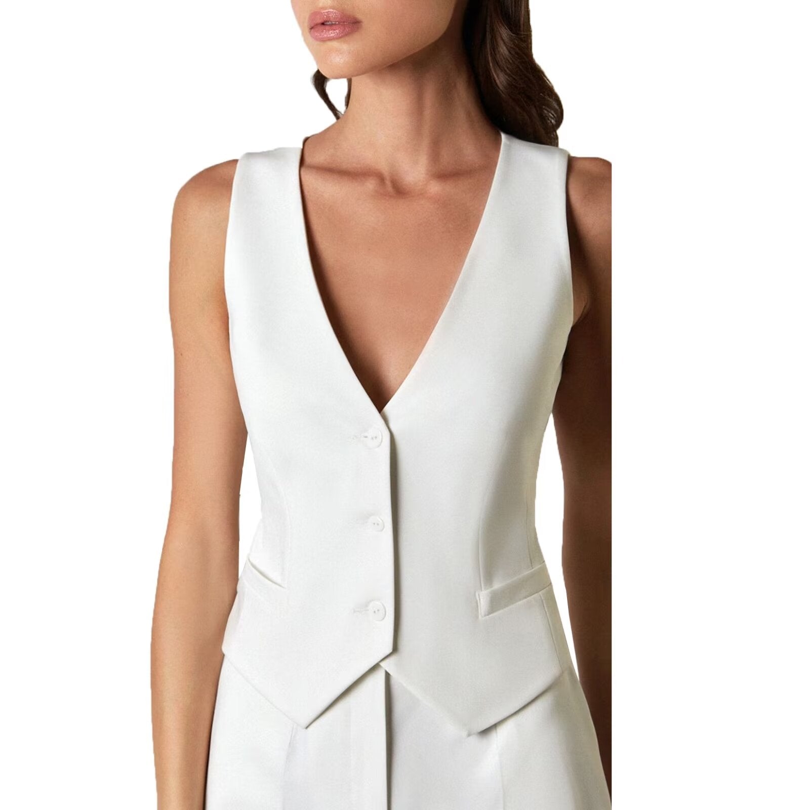 Women's white vest