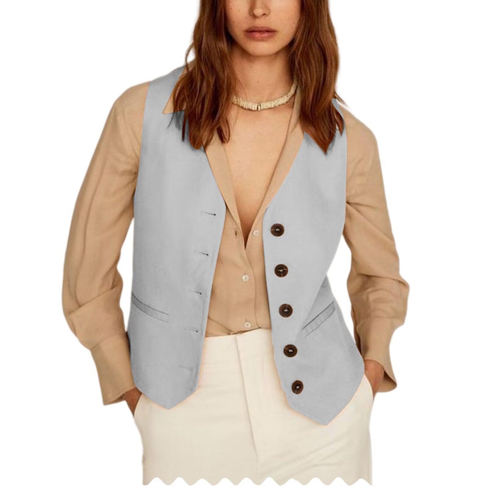 Women's grey vest