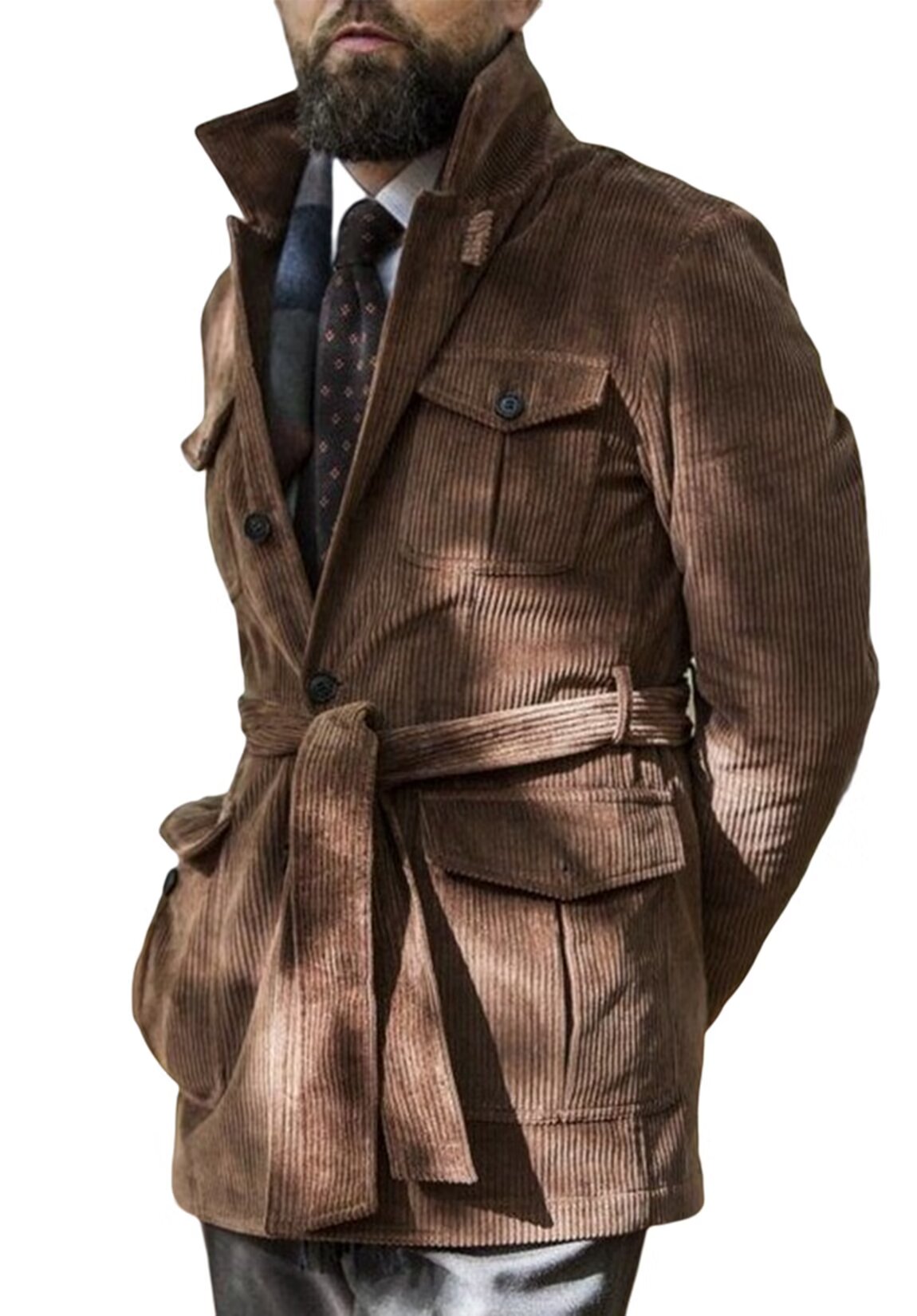 Men's brown corduroy jacket