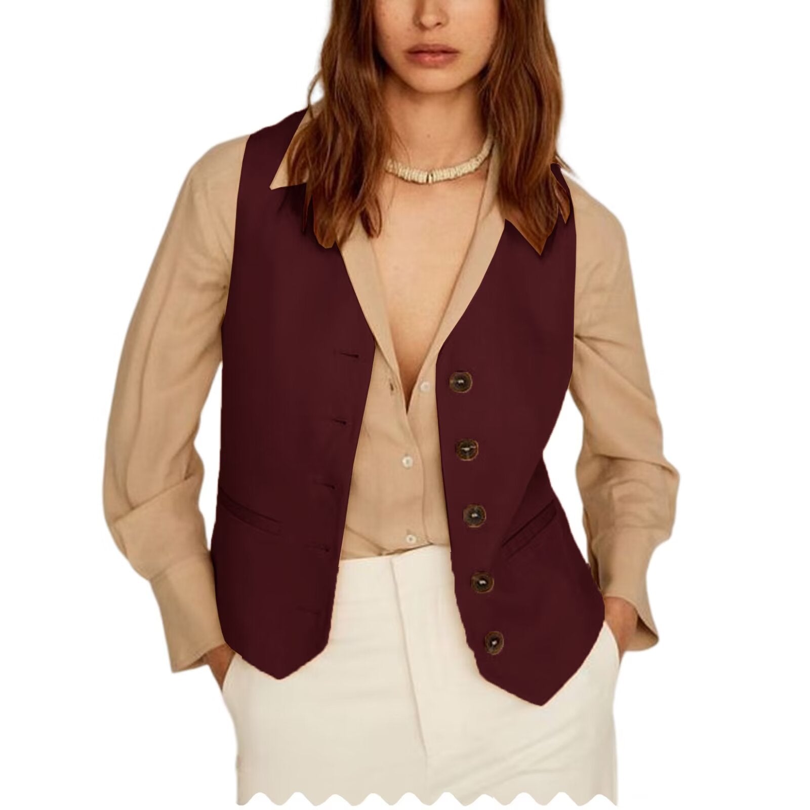 Women's red vest 