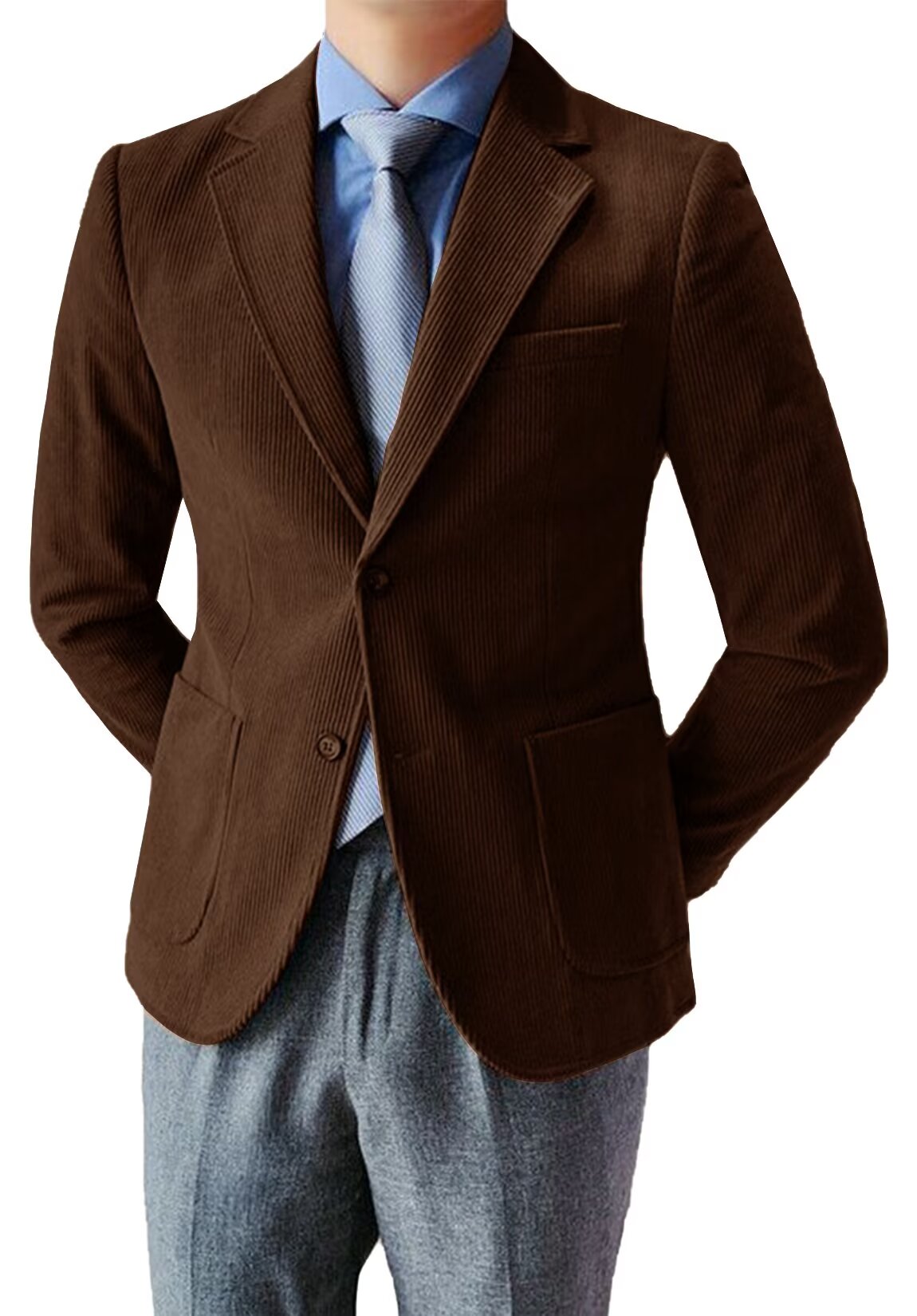 Men's grey corduroy jacket