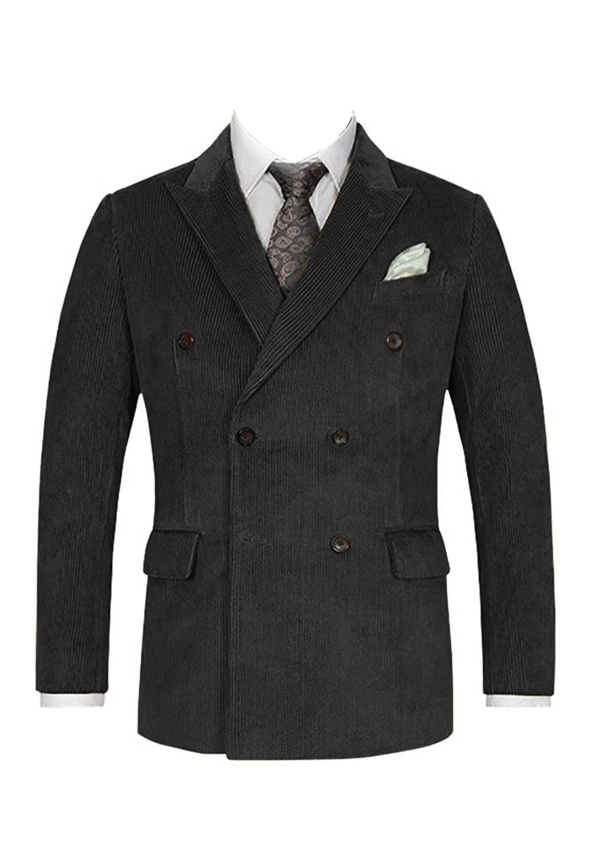 Men's black corduroy jacket