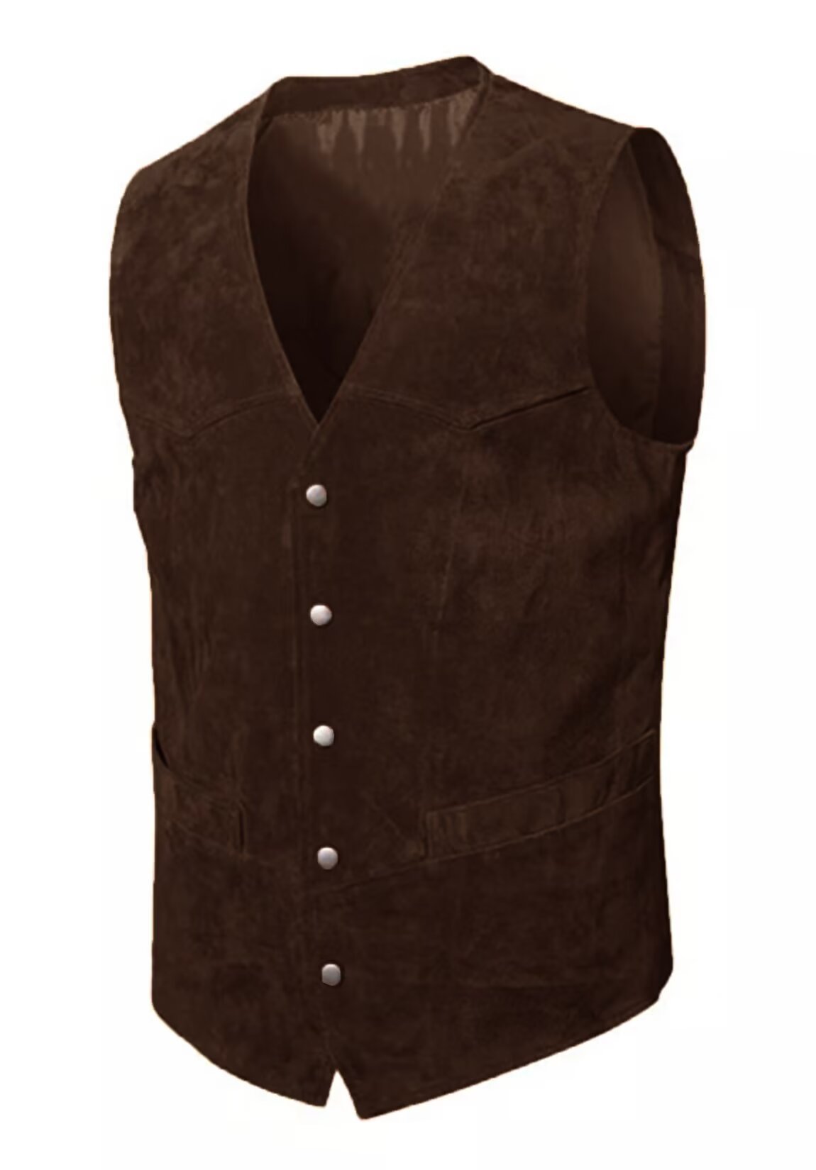 Men's brown suede vest 