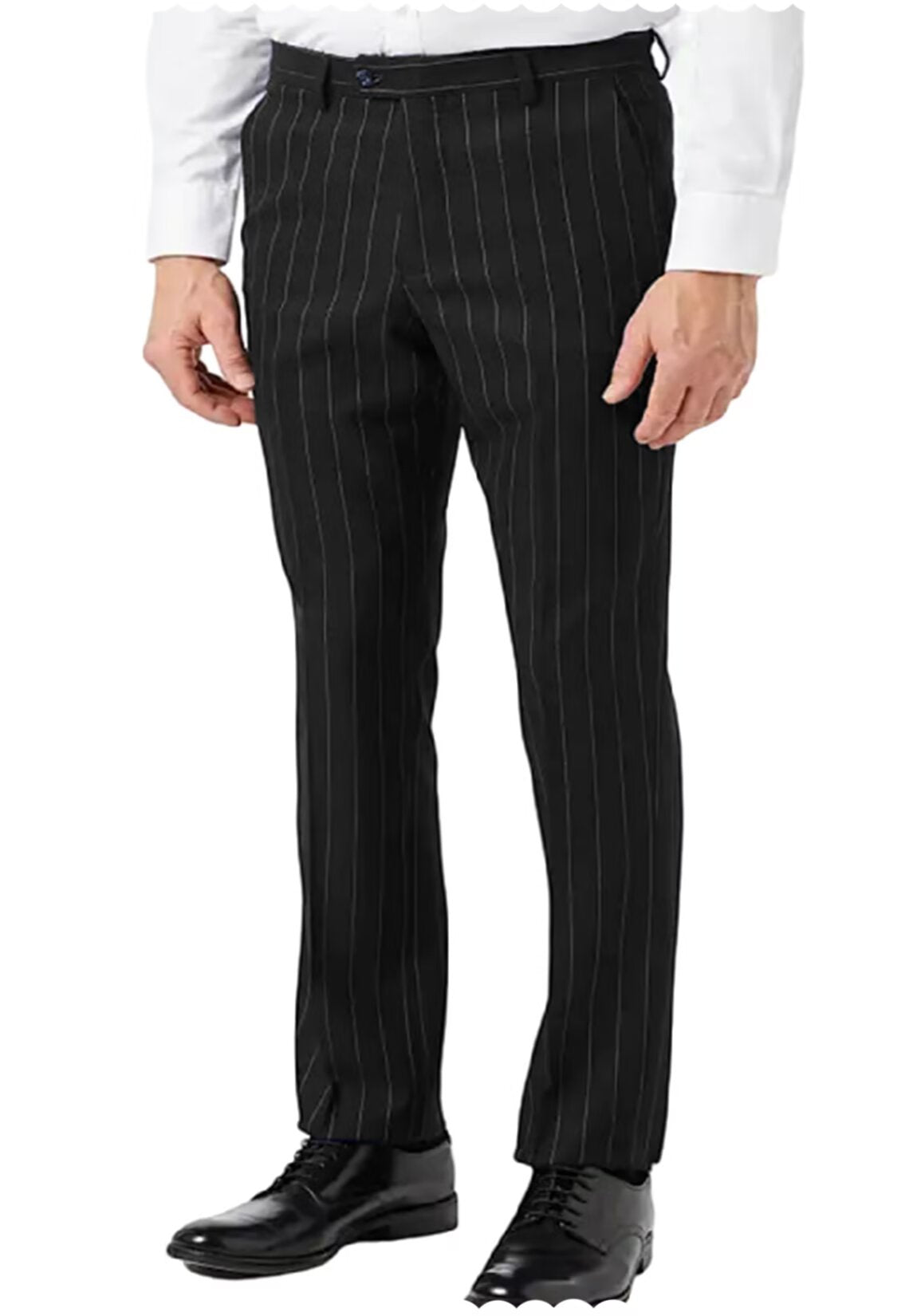 Men's grey striped pants