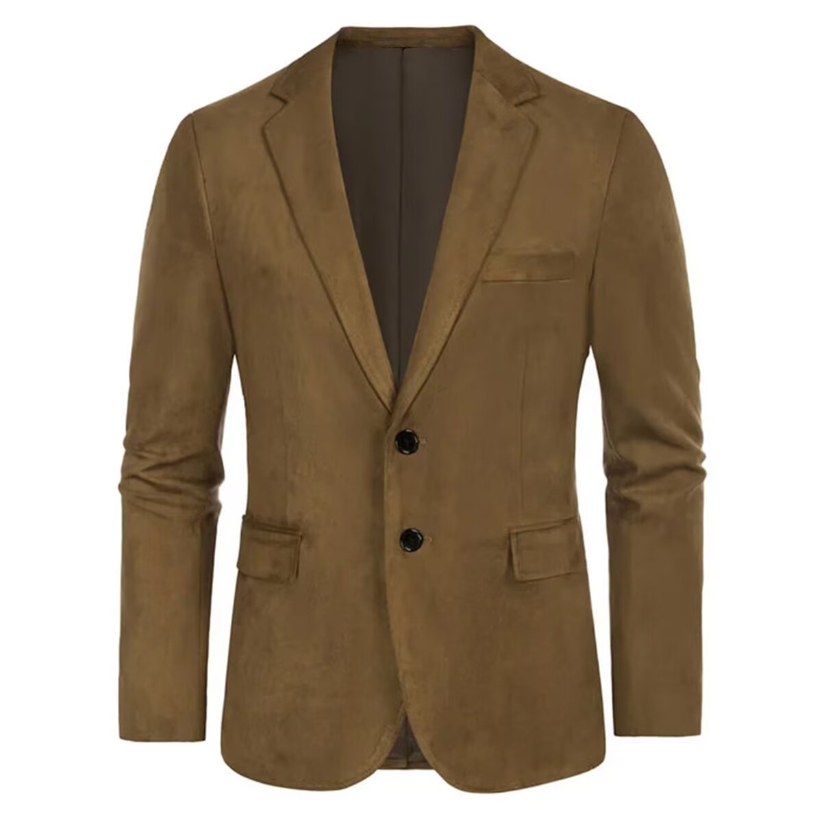 men's suede blazer in dark grey