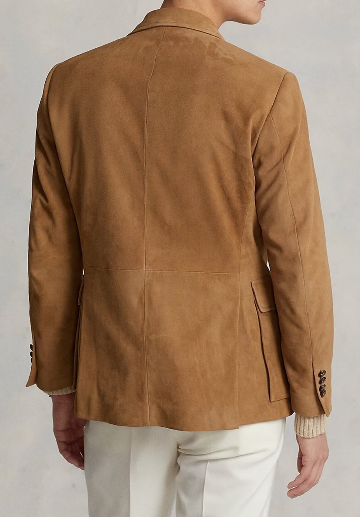  men's suede blazer in dark grey