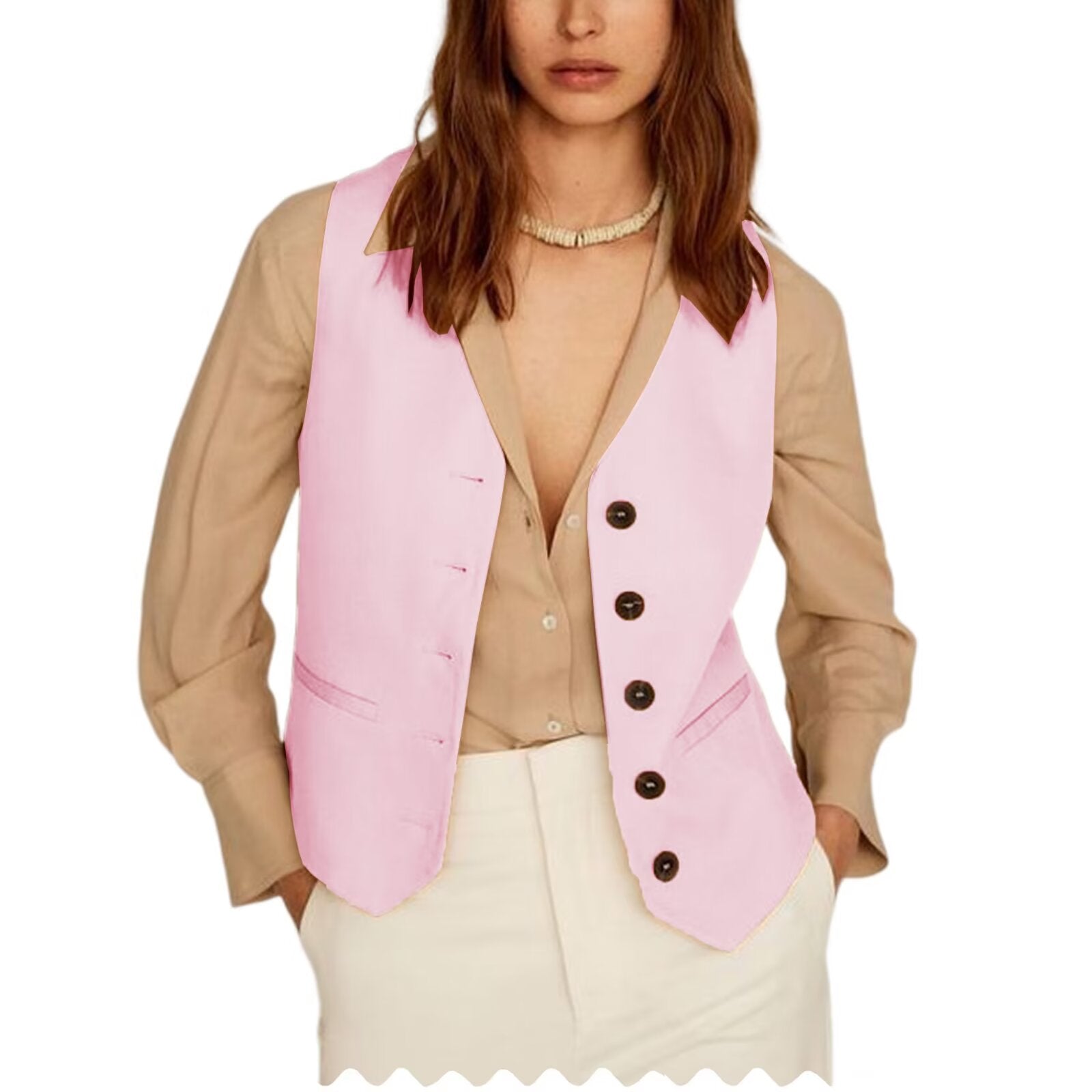 Women's pink vest 