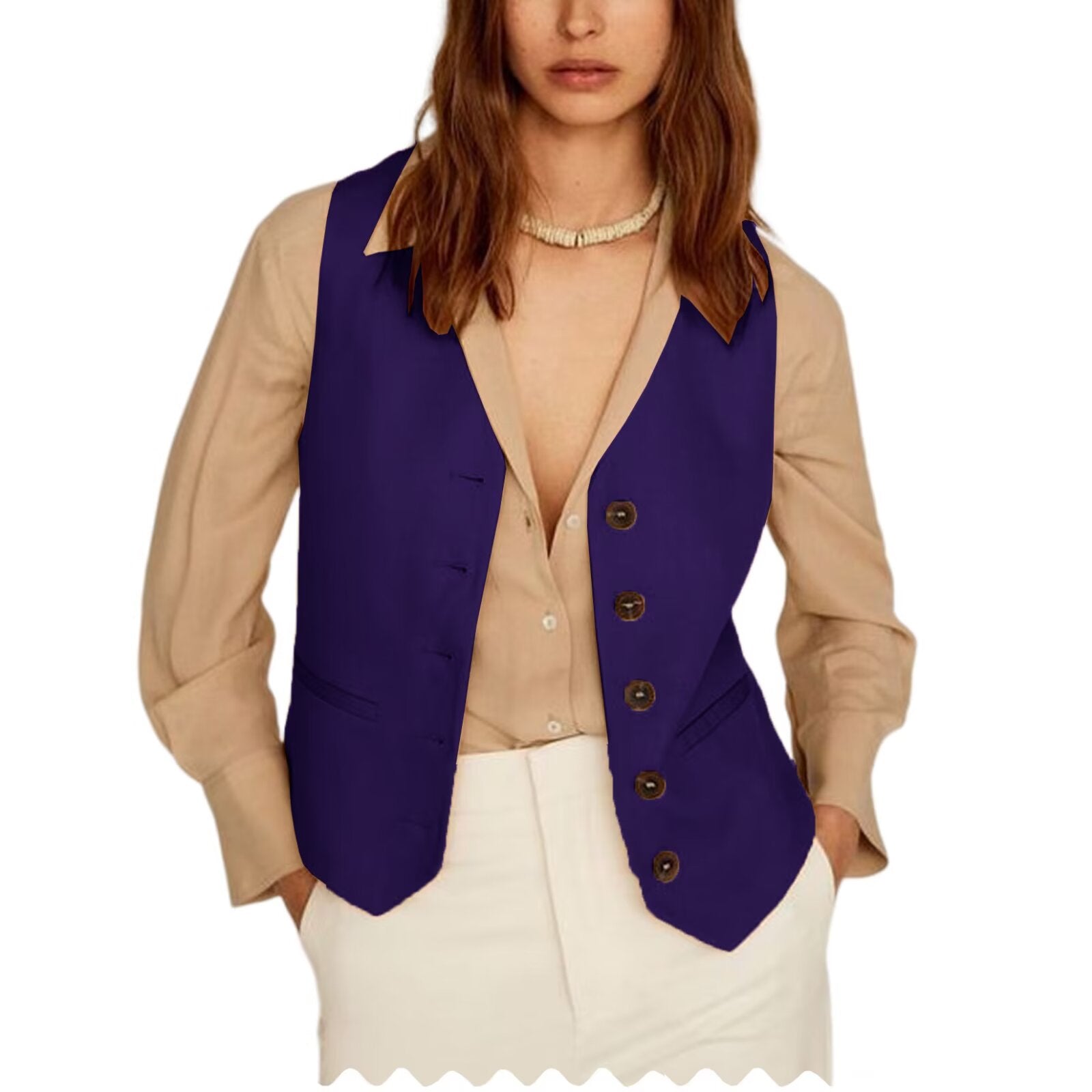Women's purple vest 