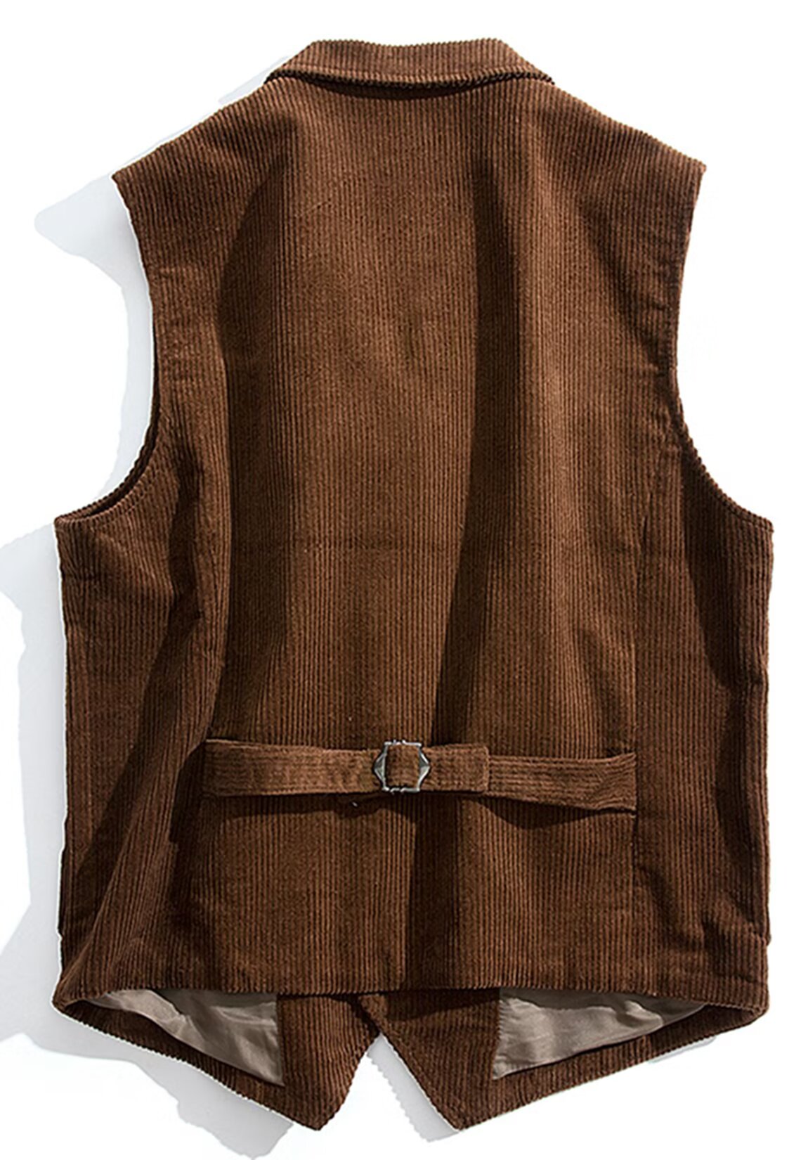 Men's navy blue corduroy vest 