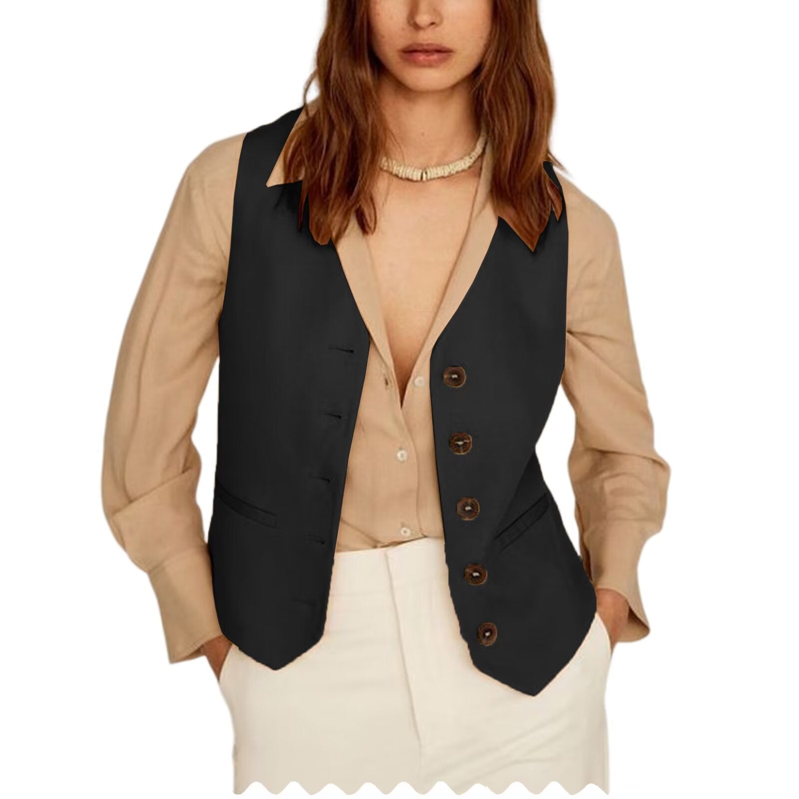 Women's black vest 