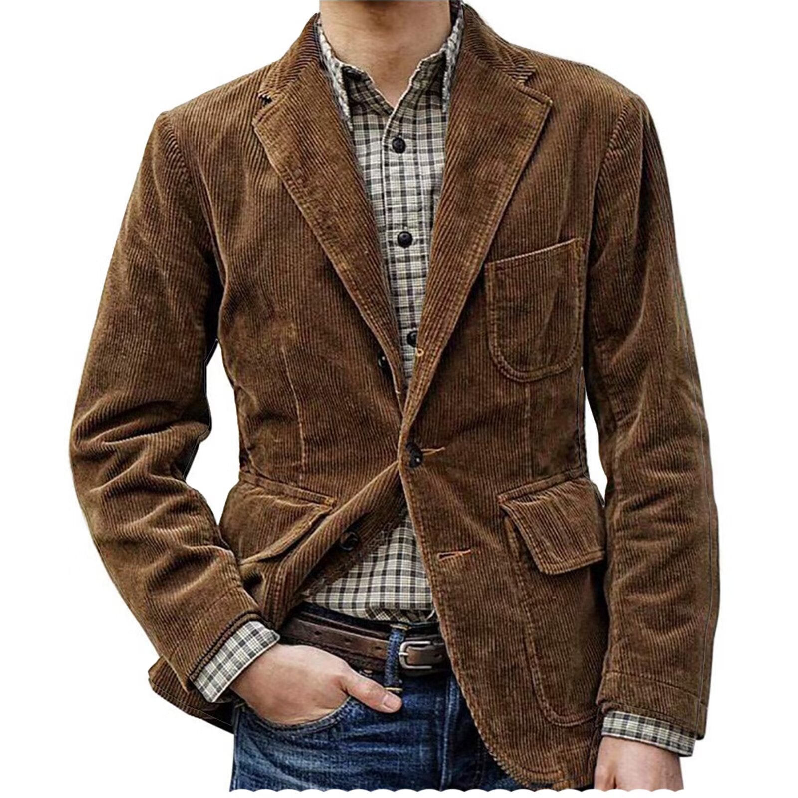 Men's brown corduroy jacket
